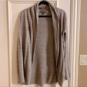 Barefoot dreams grey cozychic lite circle cardigan Sz M